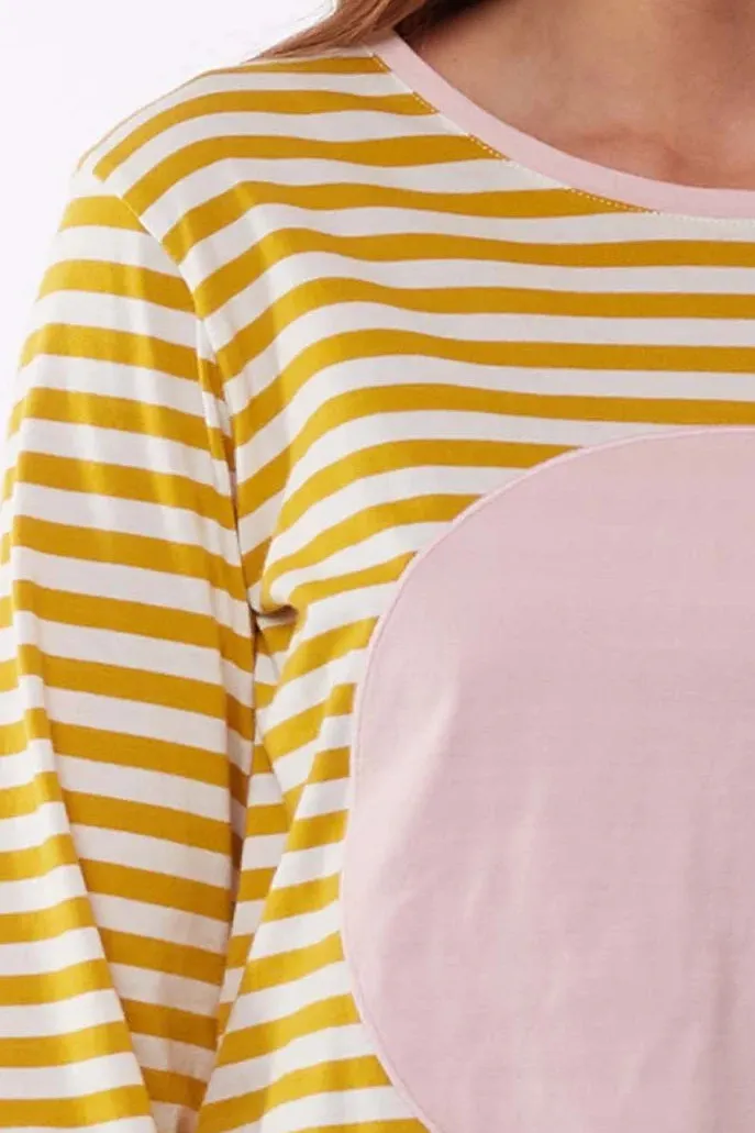Mable Spot Tee in Mustard
