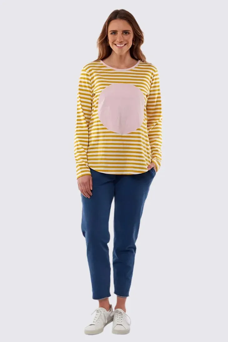 Mable Spot Tee in Mustard