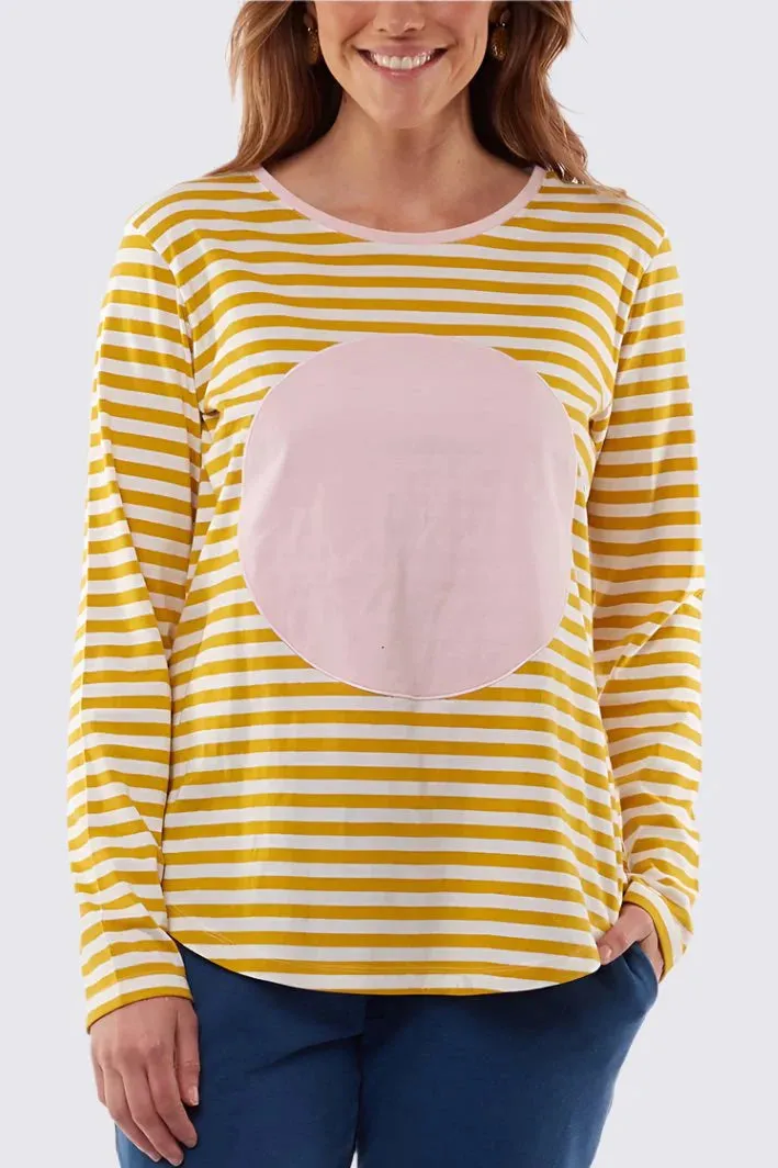 Mable Spot Tee in Mustard