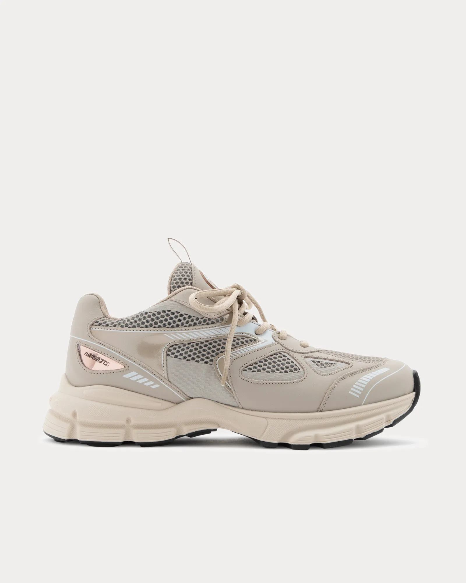 Marathon Runner Beige / Silver Low Top Sneakers