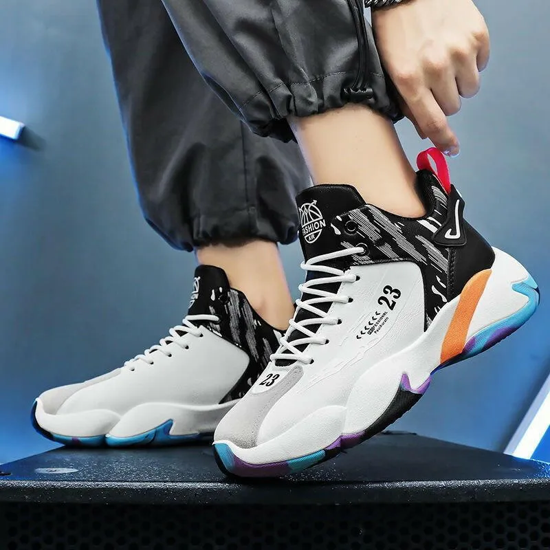 Men’s High-Top Basketball & Running Sneakers