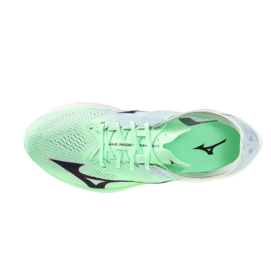 Mizuno Unisex Wave Rebellion Pro 3 Running Shoes in Neo Mint/Black/Hint of Mint SS25