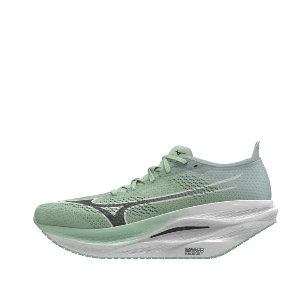 Mizuno Unisex Wave Rebellion Pro 3 Running Shoes in Neo Mint/Black/Hint of Mint SS25