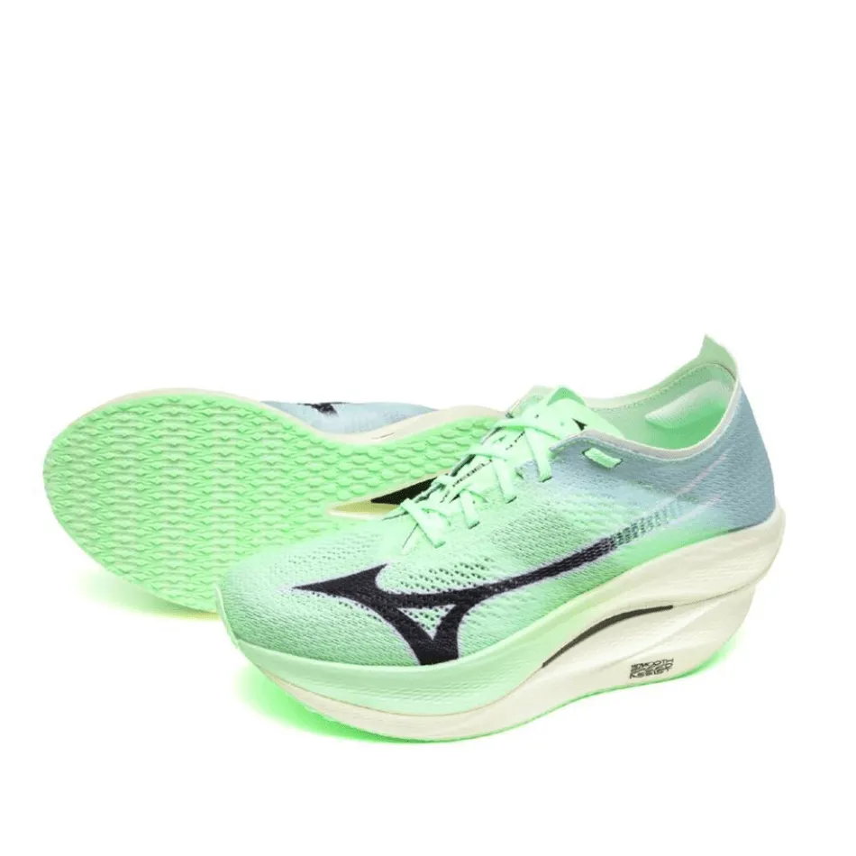 Mizuno Unisex Wave Rebellion Pro 3 Running Shoes in Neo Mint/Black/Hint of Mint SS25