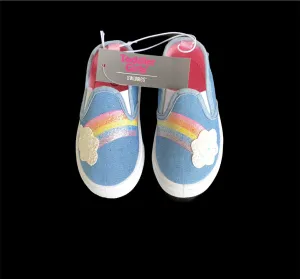 NEW Swiggles Toddler Slip on Casual Sneakers Rainbow, Sz 5