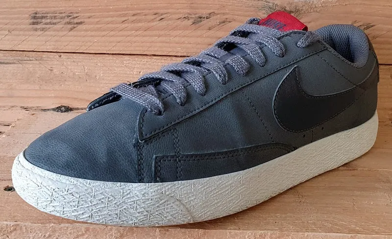Nike Blazer Low Suede Trainers UK8/US9/EU42.5 371760-096 Grey/White/Red