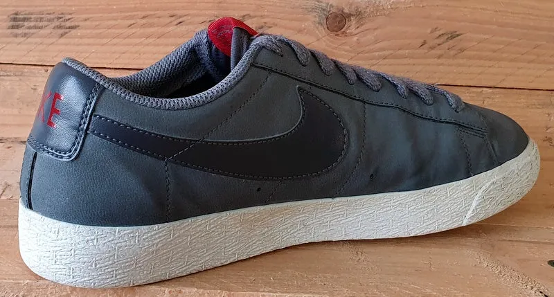 Nike Blazer Low Suede Trainers UK8/US9/EU42.5 371760-096 Grey/White/Red
