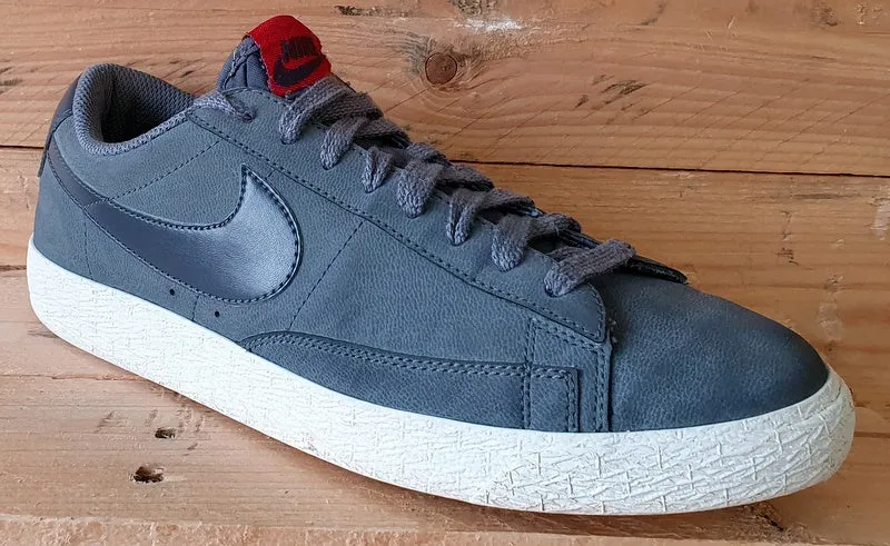 Nike Blazer Low Suede Trainers UK8/US9/EU42.5 371760-096 Grey/White/Red