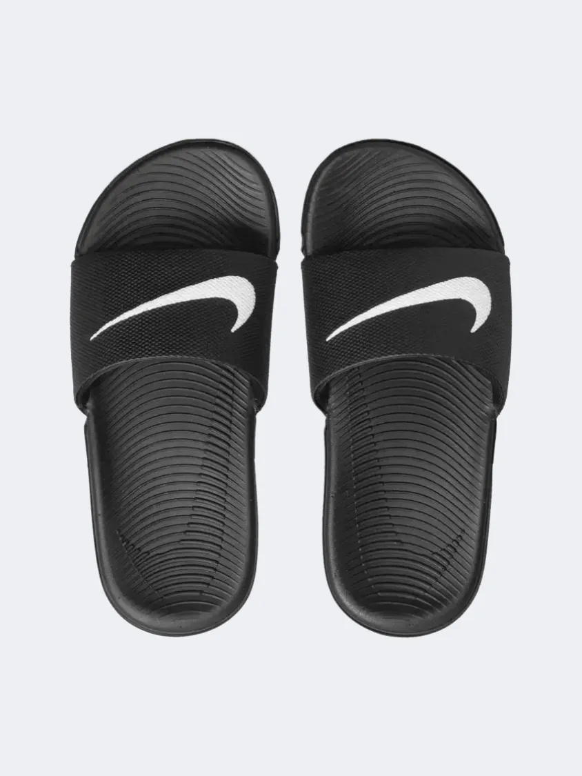 Nike Kawa Gs Boys Lifestyle Slippers Black/White