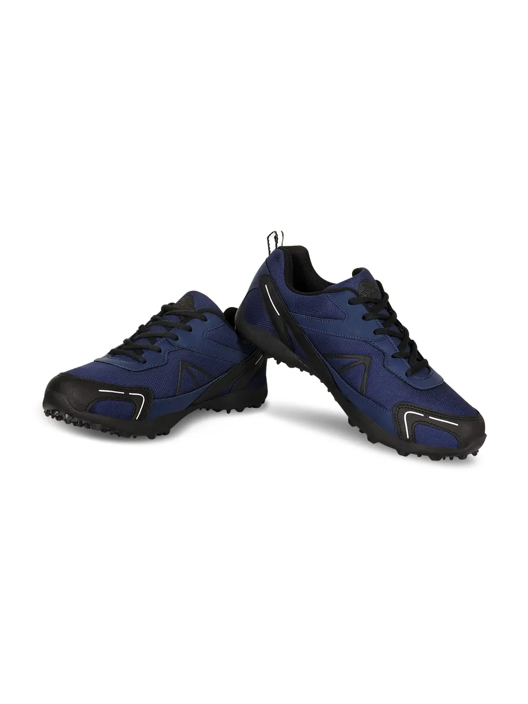 Nivia Men Marathon Running Shoe For Mens | Rubber Outsole With Breathable Mesh Upper With Pvc Synthetic Leather | Die Cut N.R E.Va Sockliner | Ideal For Trail Running (Navy Blue)