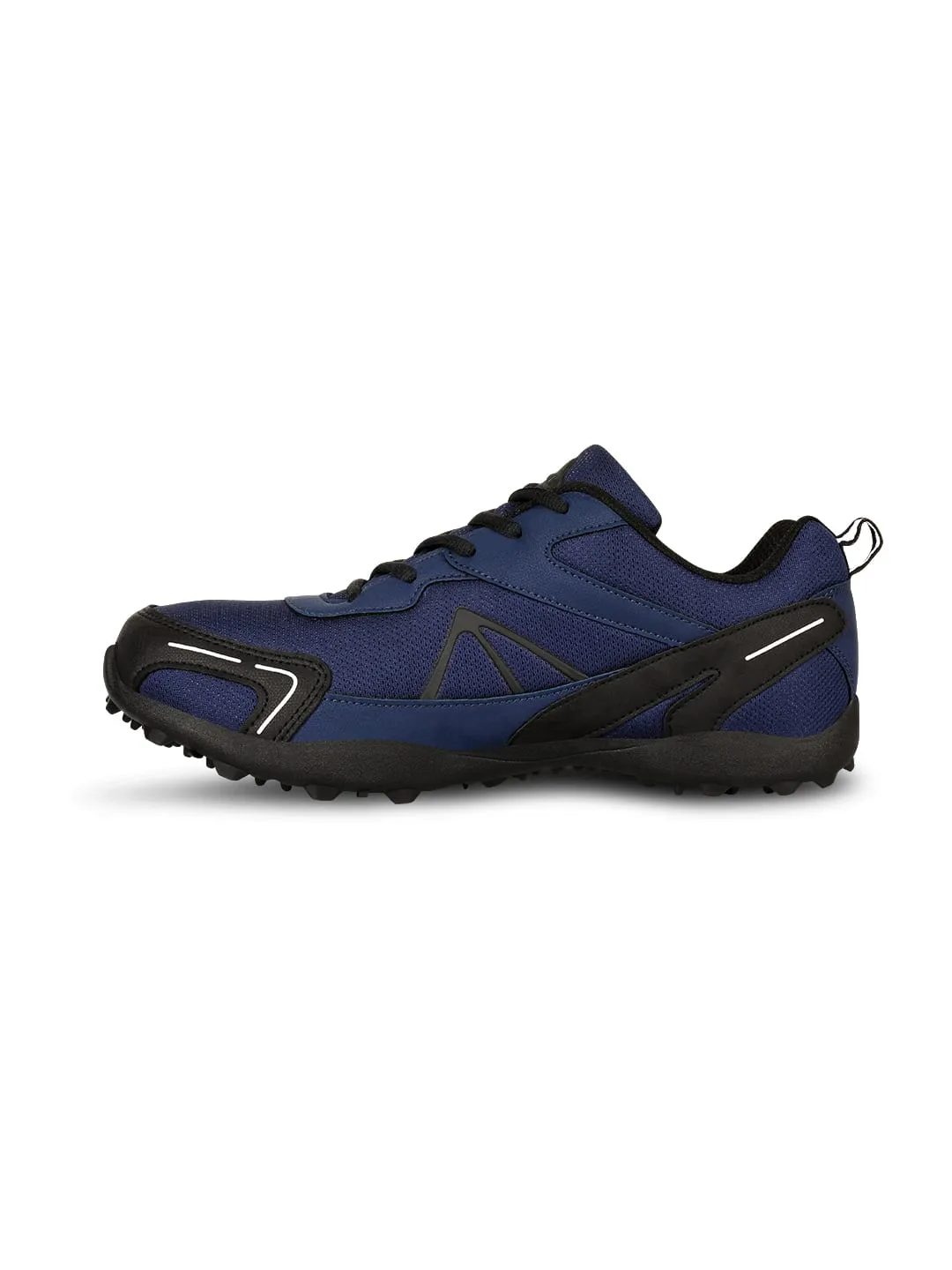 Nivia Men Marathon Running Shoe For Mens | Rubber Outsole With Breathable Mesh Upper With Pvc Synthetic Leather | Die Cut N.R E.Va Sockliner | Ideal For Trail Running (Navy Blue)