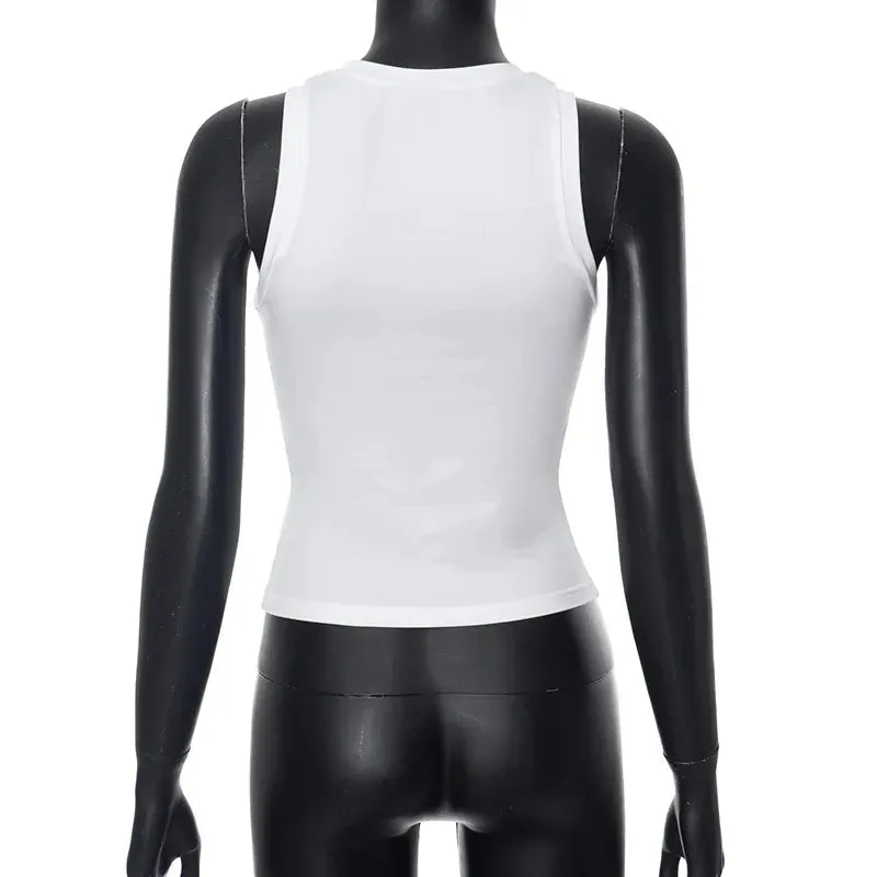 No Bra Crop Tank Top