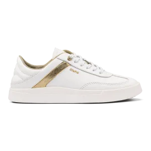 Olukai Women's Hā’upu Leather Sneakers- White