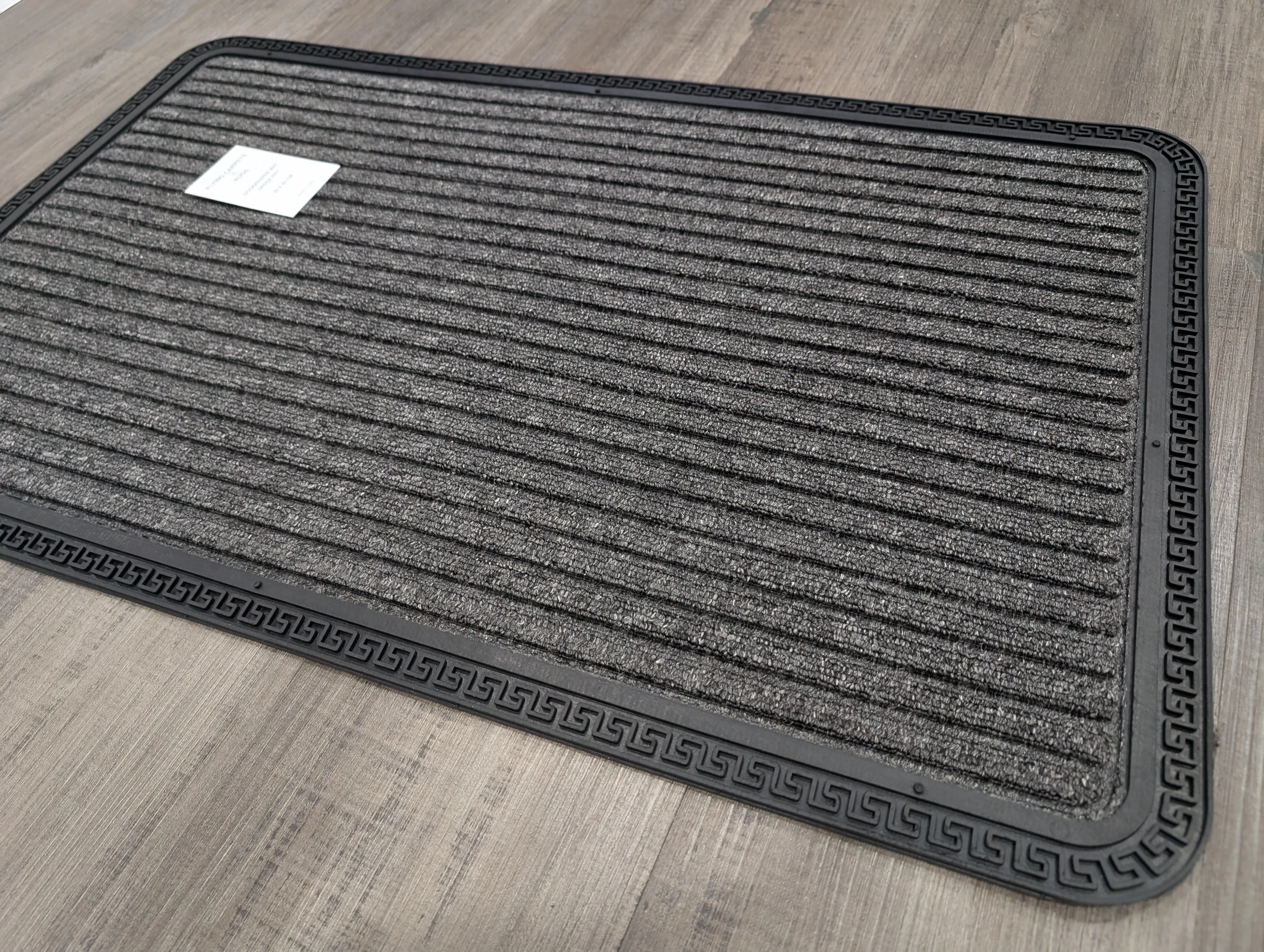 Outdoor Mat grey Greek Border