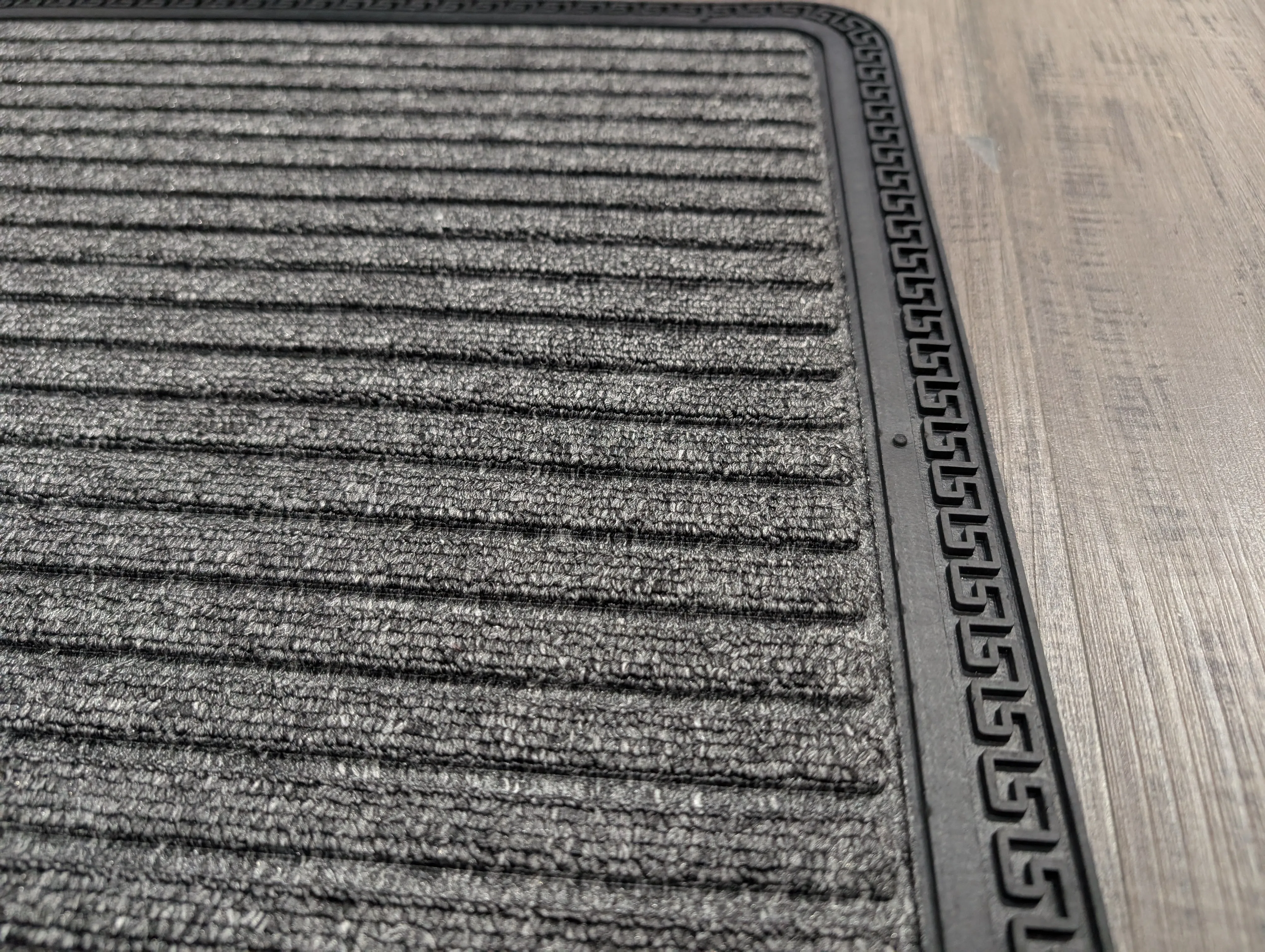 Outdoor Mat grey Greek Border