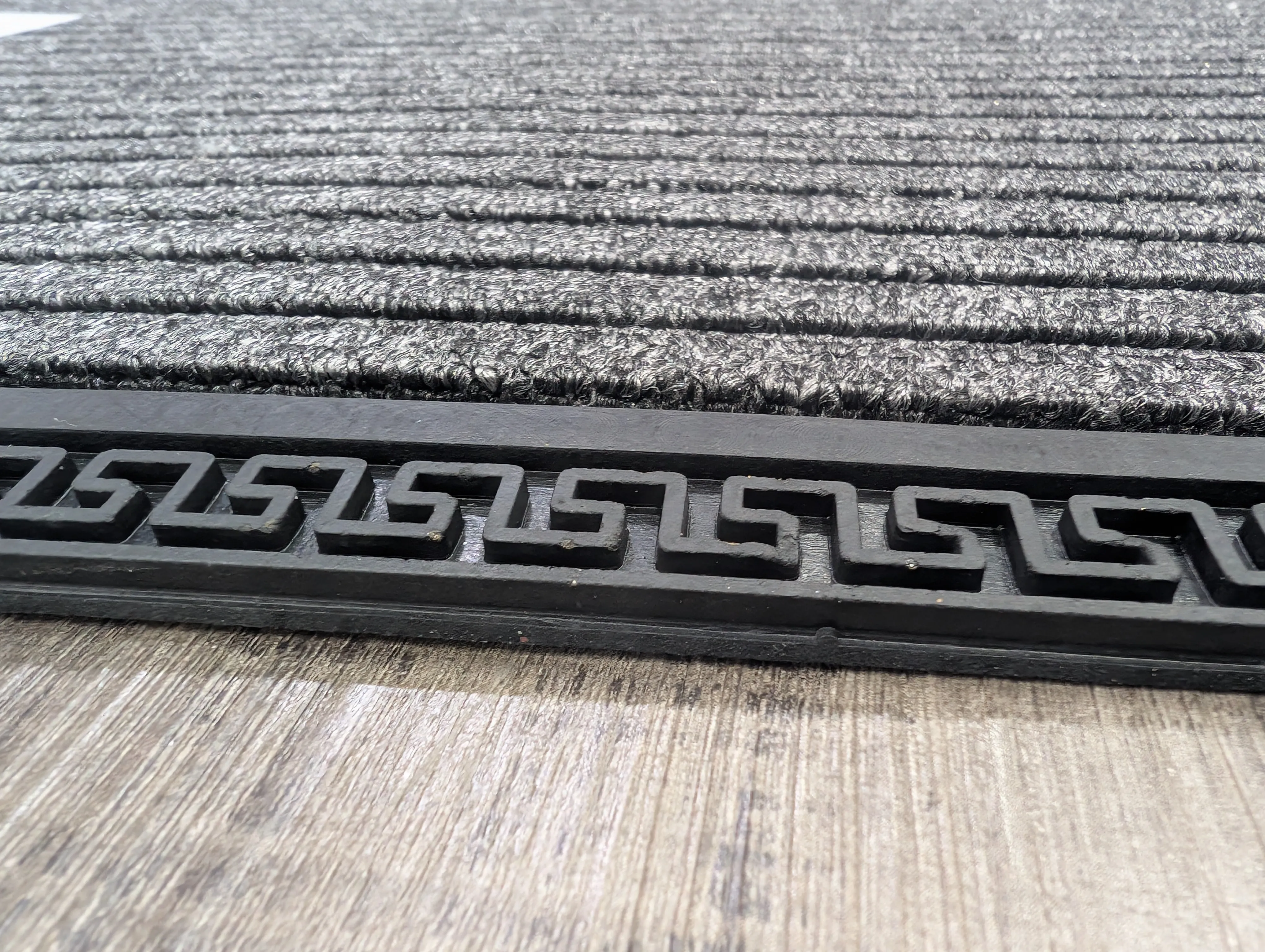 Outdoor Mat grey Greek Border