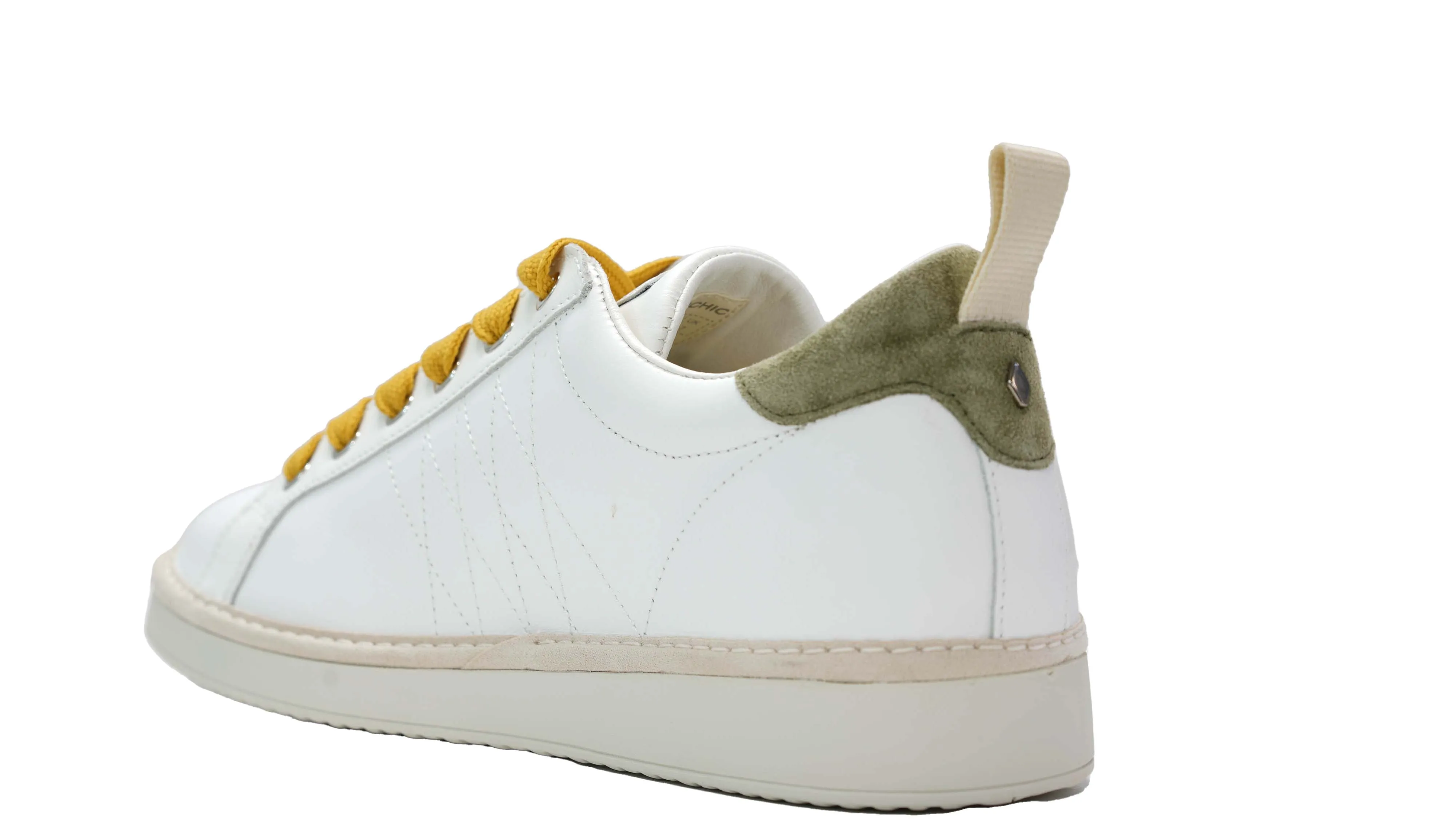 Panchic Men's White & Yellow Sneaker M1600   30% OFF