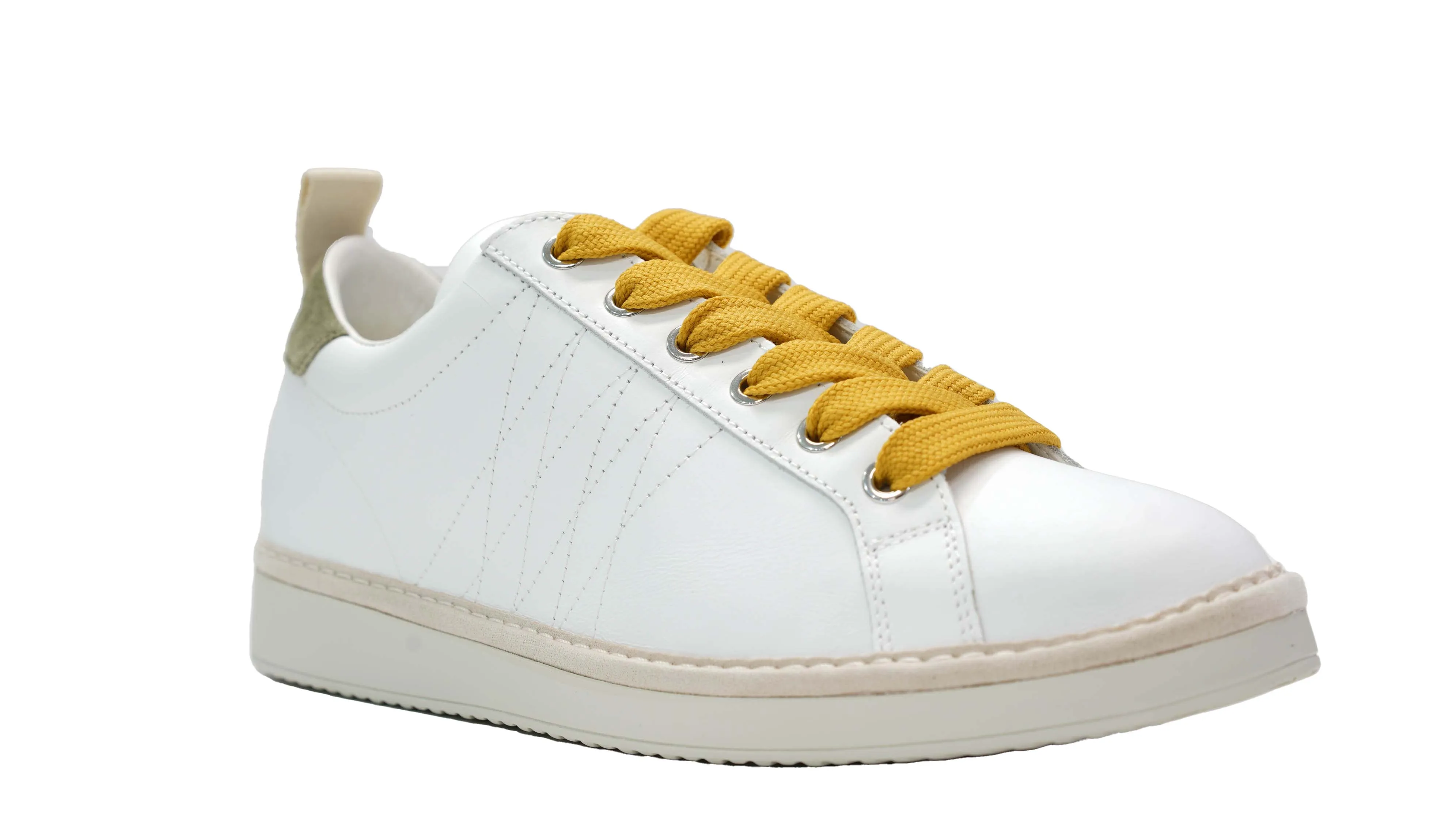 Panchic Men's White & Yellow Sneaker M1600   30% OFF