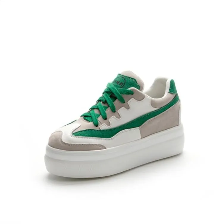 Petite Feet Suede Thicksole Lace Up Casual Shoes MS366
