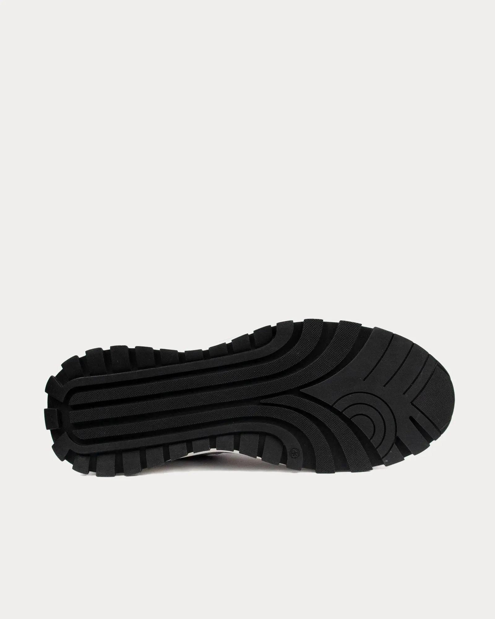 Plemont Leather & Suede Black / White Low Top Sneakers