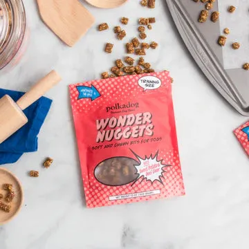 PolkaDog Wonder Nuggets Training Treats for Dogs - Sweet Potato & Beef