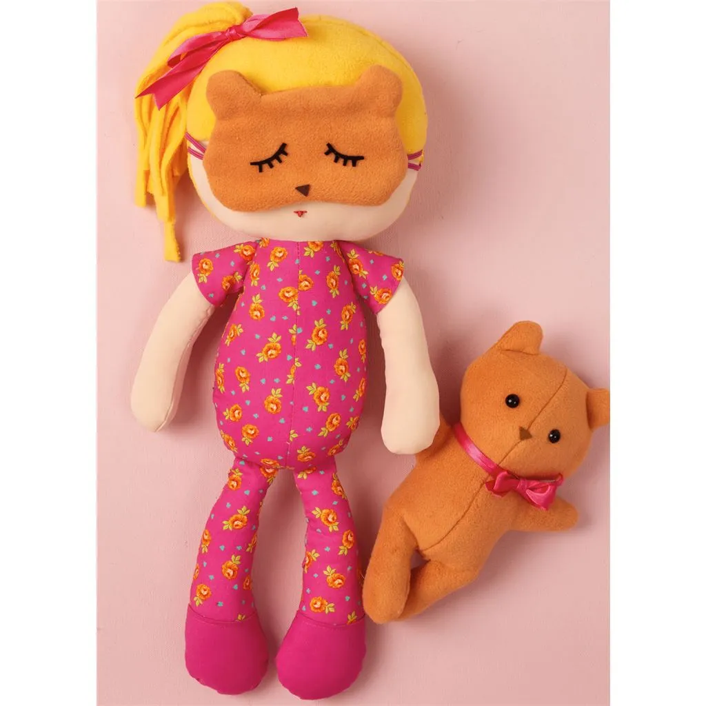 Simplicity Sewing Pattern S3053 Stuffed Dolls with Clothes by Elaine Heigl Designs