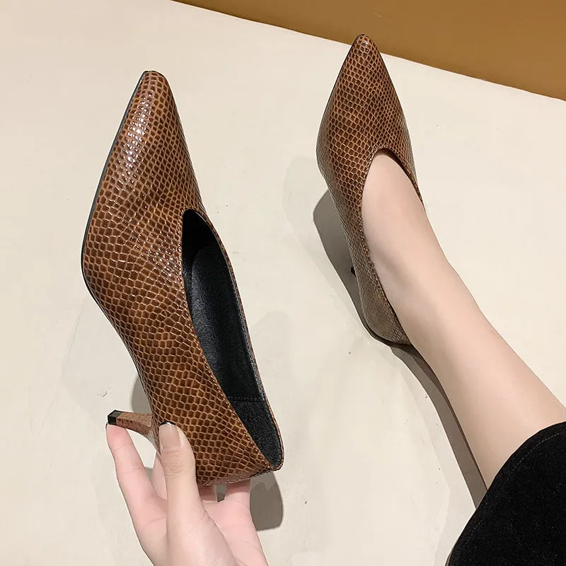 Spring Chunky Short Heel
