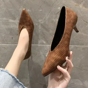 Spring Chunky Short Heel