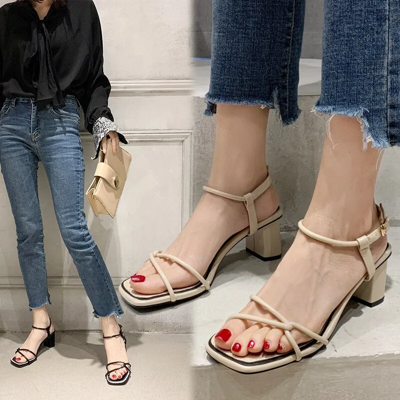 Square Head Heels