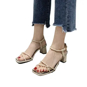 Square Head Heels