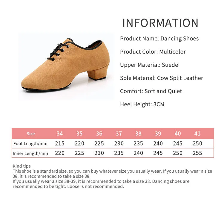 Suede Soft Sole High-heeled Dance Practice Shoes Professional Latin Dance Shoes