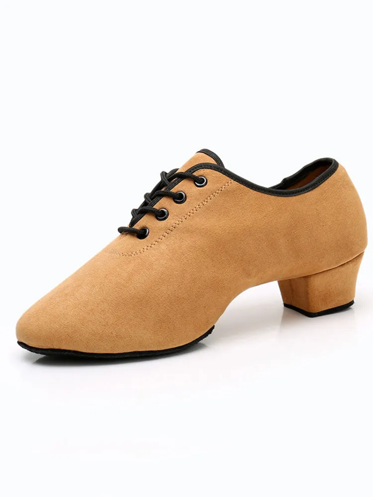Suede Soft Sole High-heeled Dance Practice Shoes Professional Latin Dance Shoes