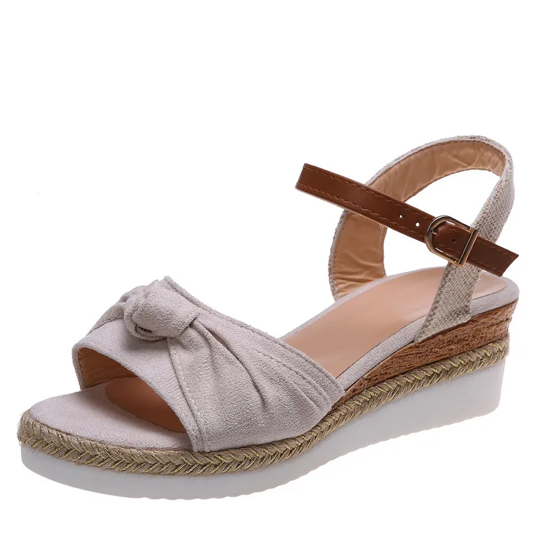 Summer Casual Butterfly-knot Buckle Slippers