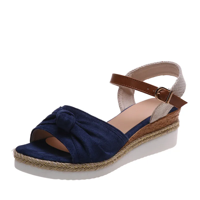 Summer Casual Butterfly-knot Buckle Slippers