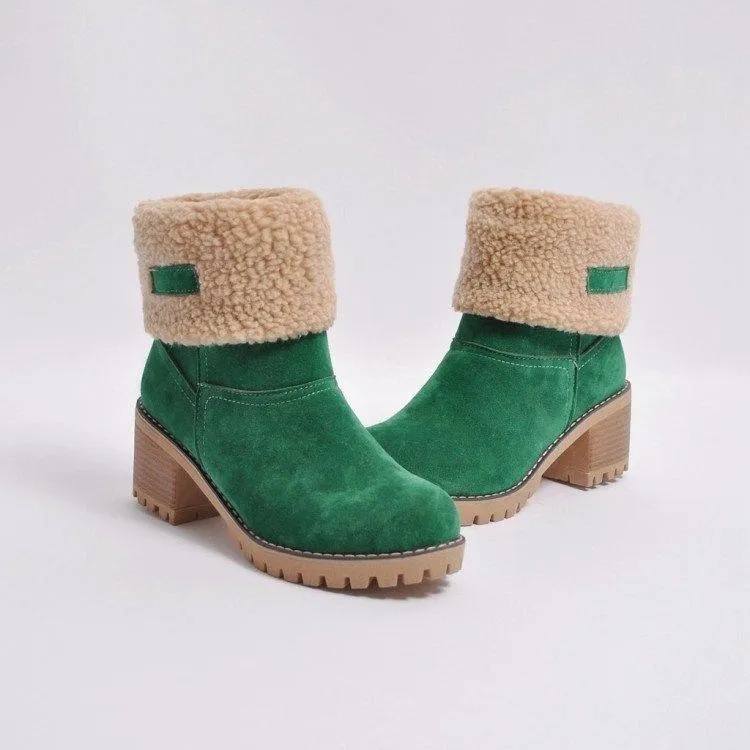Thickened Warm Fleece Lining Outdoor Shoes