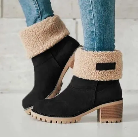 Thickened Warm Fleece Lining Outdoor Shoes