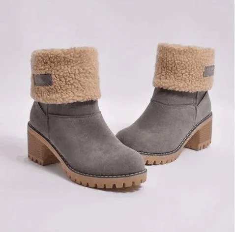Thickened Warm Fleece Lining Outdoor Shoes