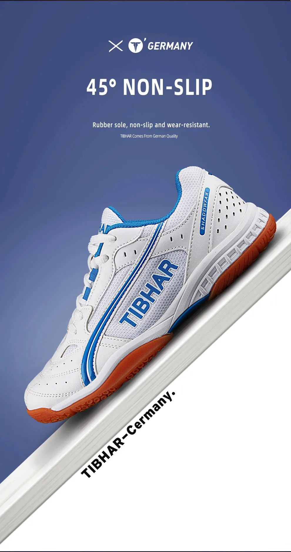 TIBHAR Table Tennis Shoes with Original Box Classics Style Men Women Sport Sneakers Tennis Shoes Ping Pong Sneakers Fly Dancing