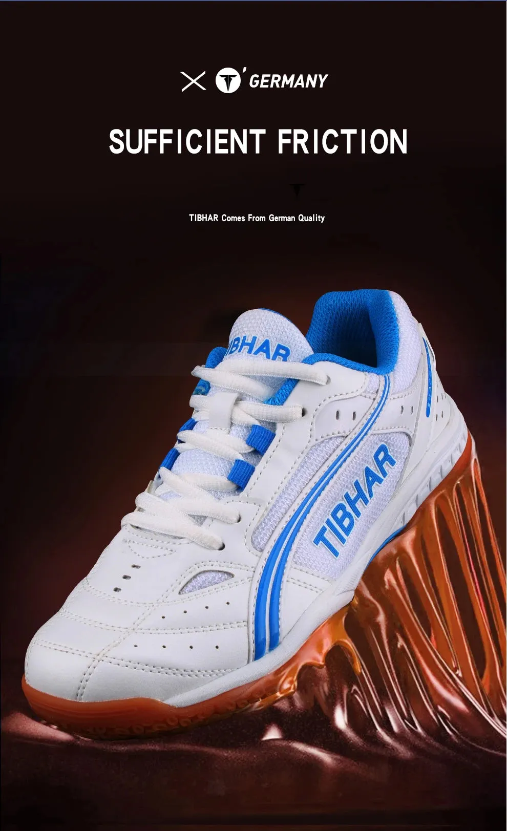 TIBHAR Table Tennis Shoes with Original Box Classics Style Men Women Sport Sneakers Tennis Shoes Ping Pong Sneakers Fly Dancing