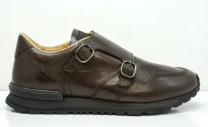 Tod's Men's Brown Leather 2 Buckle Sports Shoe GON540 50% OFF