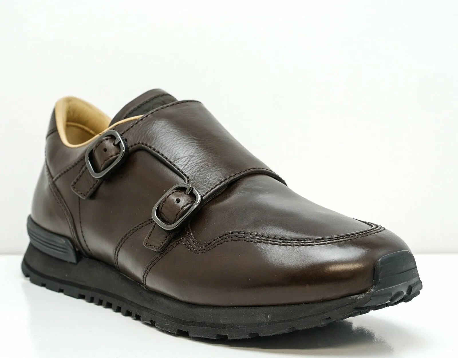 Tod's Men's Brown Leather 2 Buckle Sports Shoe GON540 50% OFF