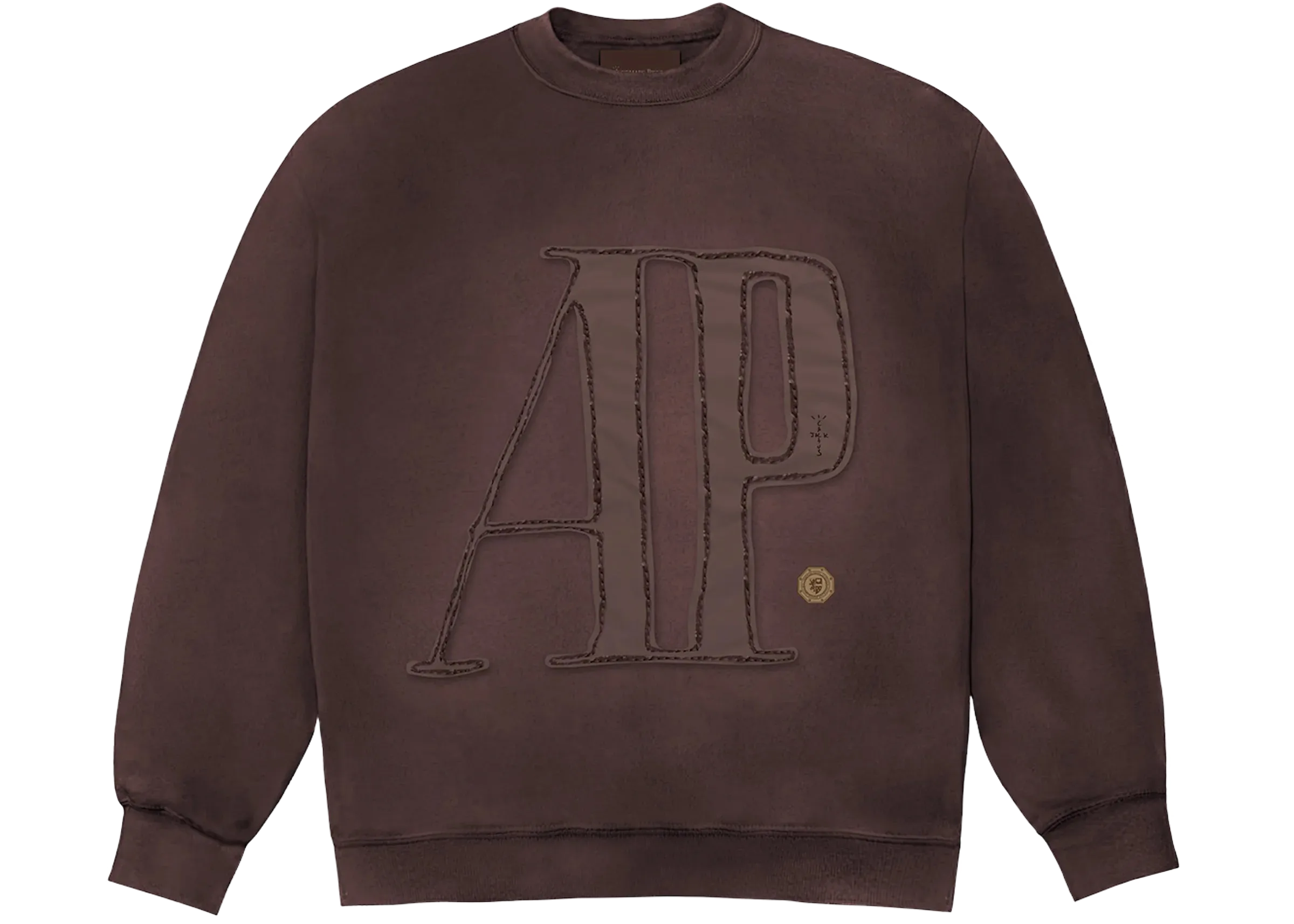 Travis Scott CJ x Audemars Piguet Logo Crewneck Brown
