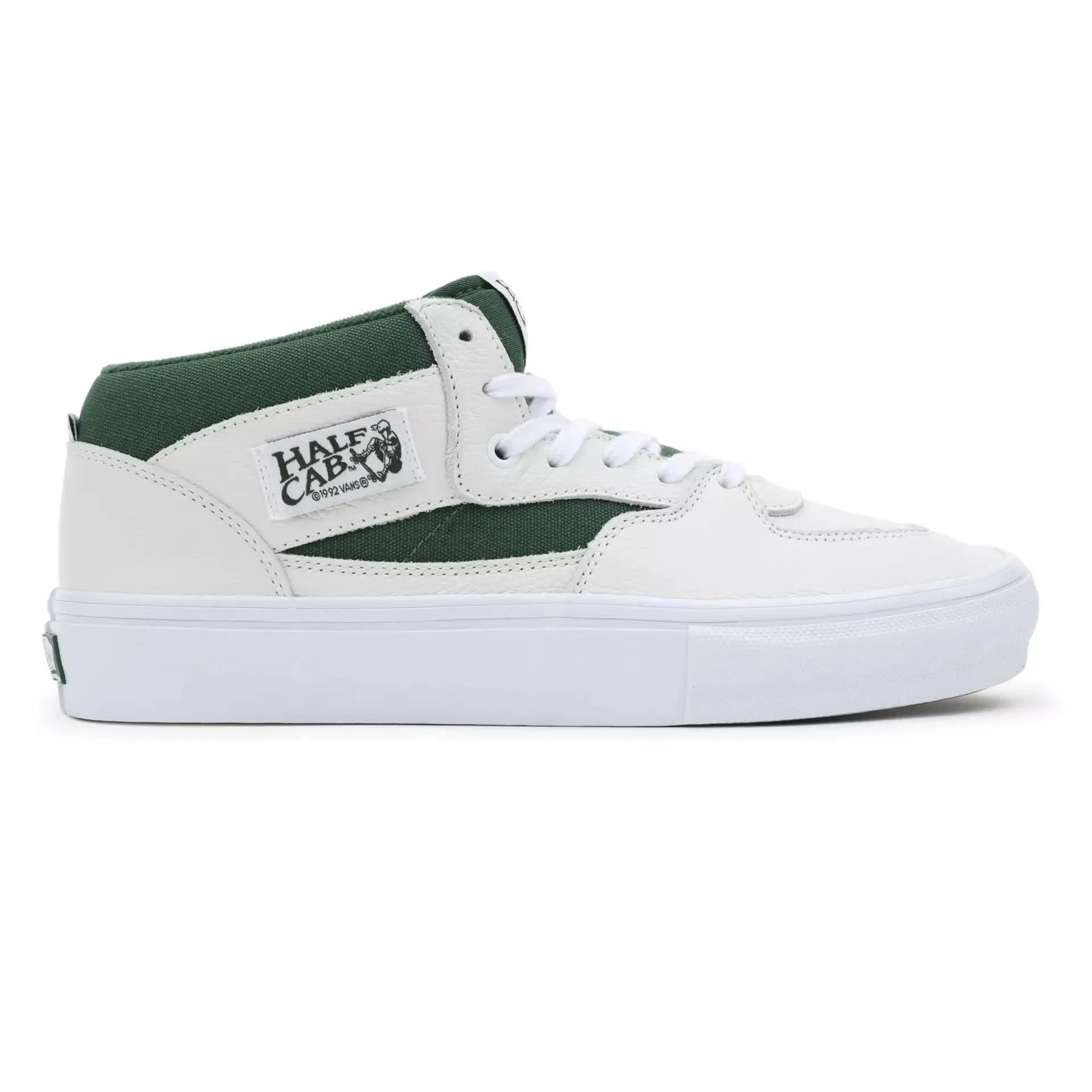 Vans Skate Half Cab Skateboard Shoe - White/Green
