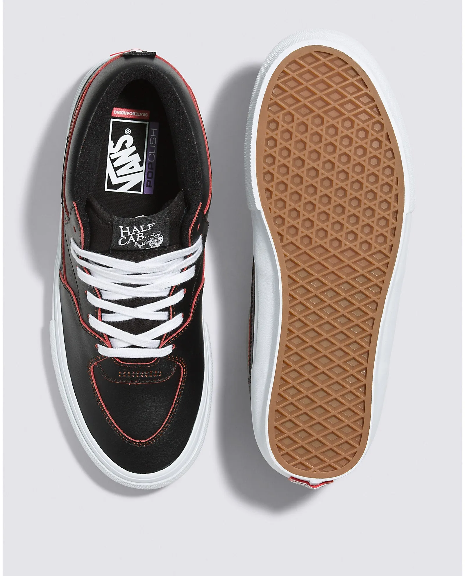 Vans Skate Half Cab Wearaway Skateboard Shoe - Black/Orange