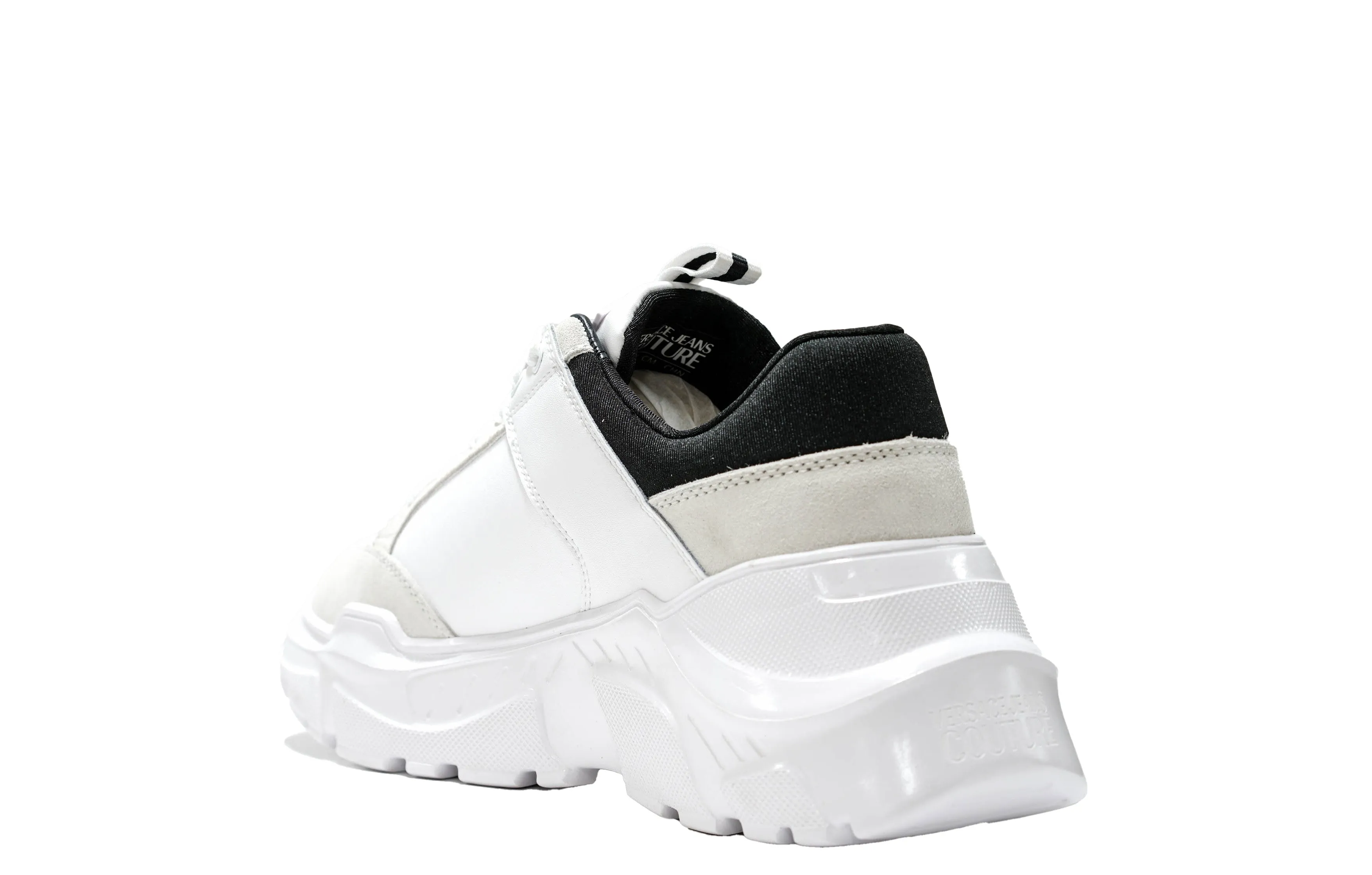 Versace Jeans Men's White Speedtrack Sneaker 74YA3SC2 30% OFF