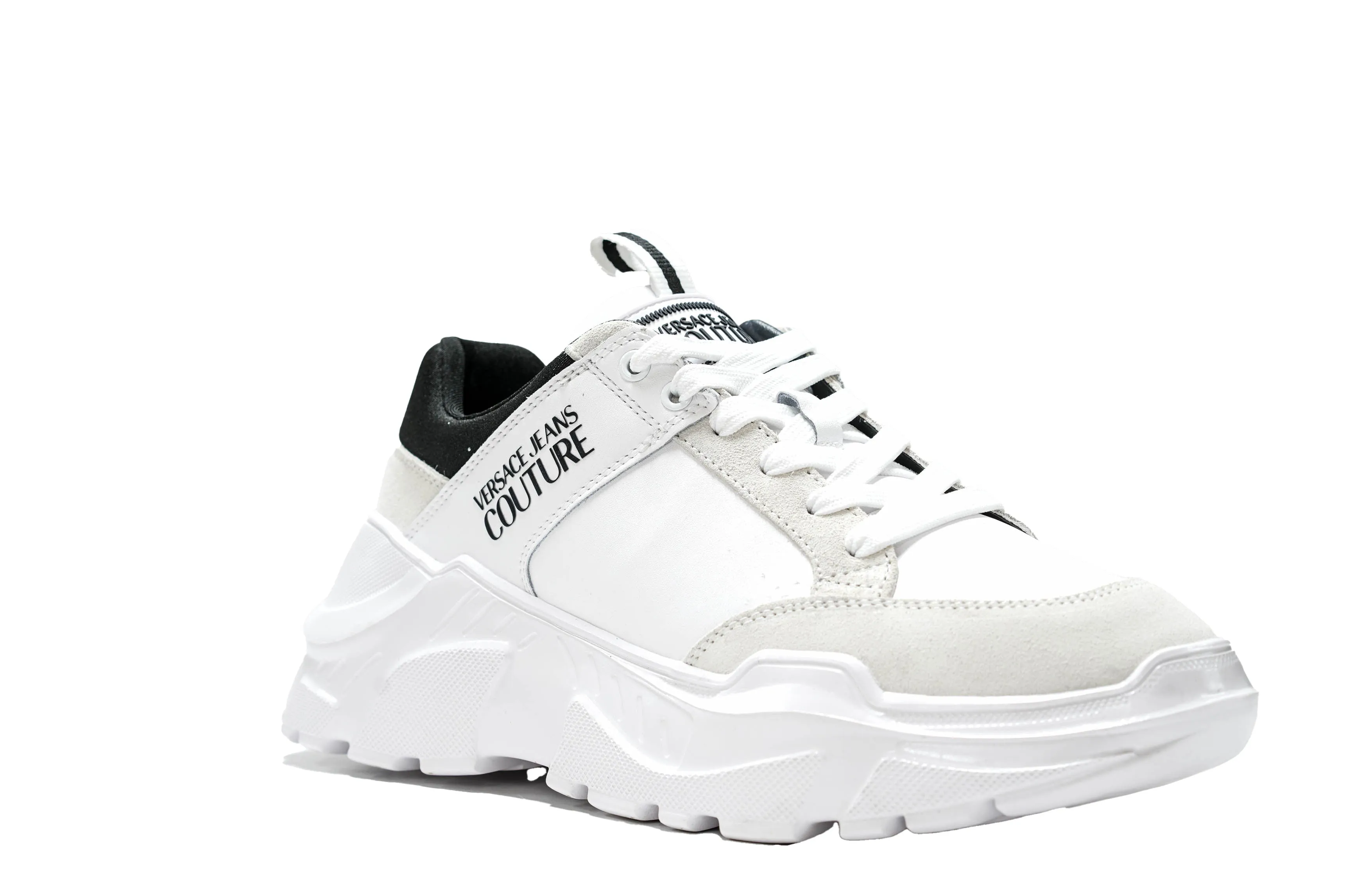 Versace Jeans Men's White Speedtrack Sneaker 74YA3SC2 30% OFF