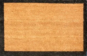Vivaldi Coir Outdoor Mat - Black Border 55cm x 90cm