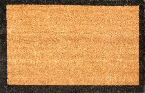 Vivaldi Coir Outdoor Mat - Black Border 55cm x 90cm