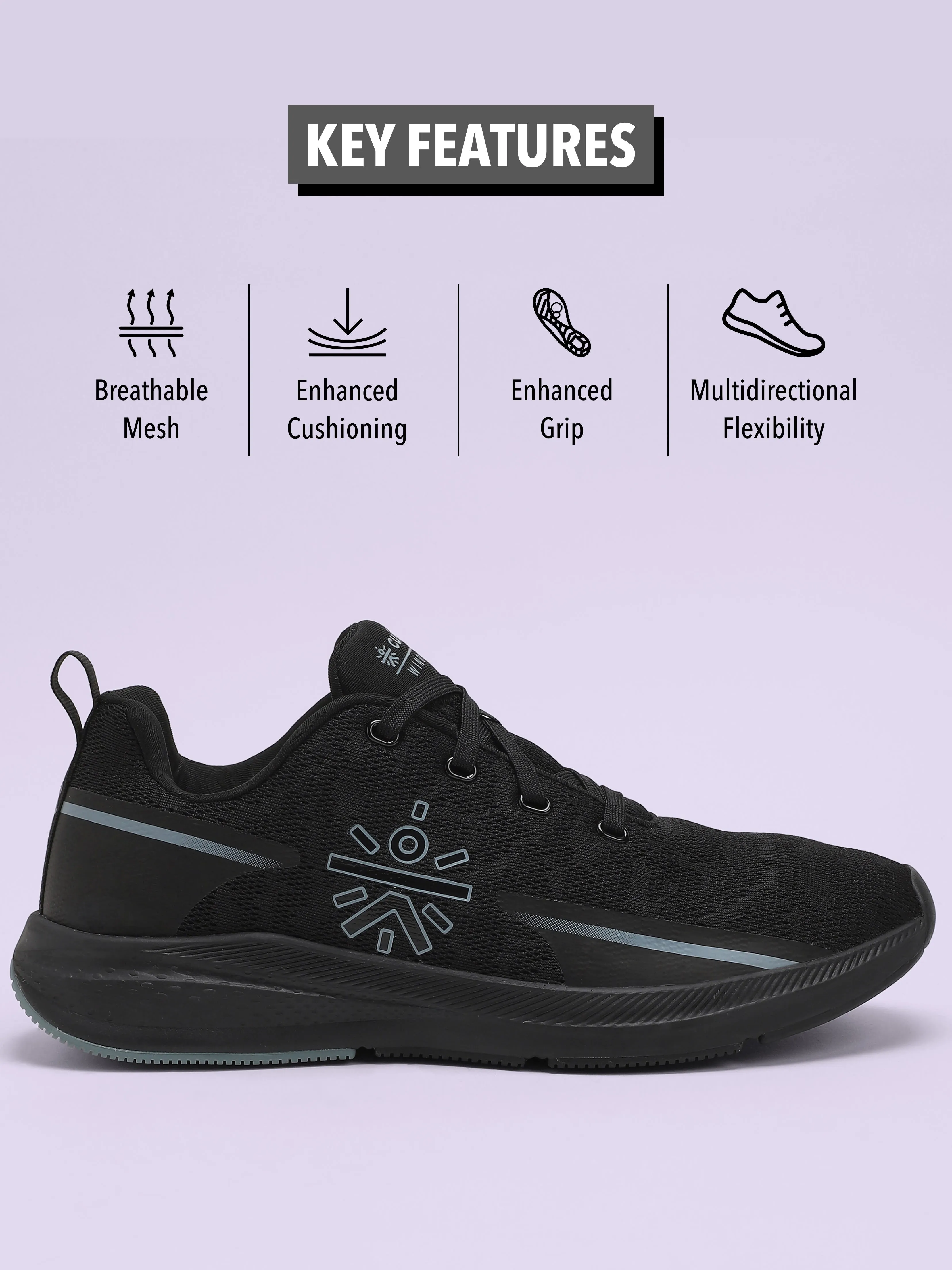 Windblazer Women Running Shoes - Black