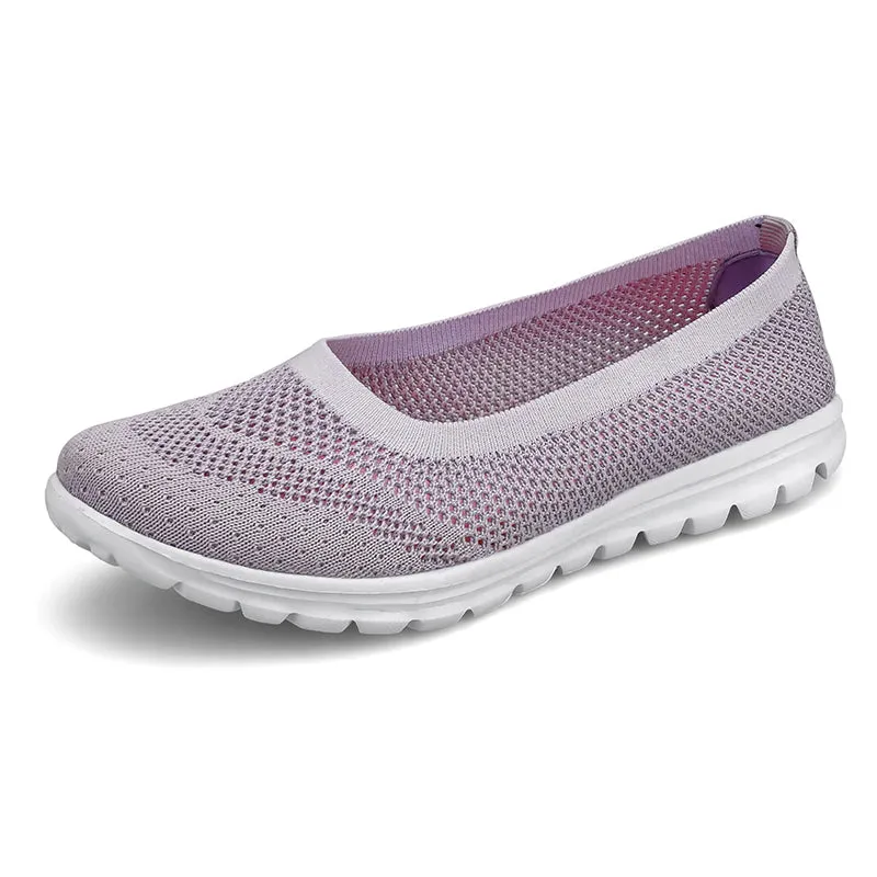 Women Mesh Sneakers Slip-On Flat
